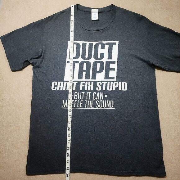 Port & Company Duct Tape Gray Graphic T-Shirt #2 - Picture 4 of 5